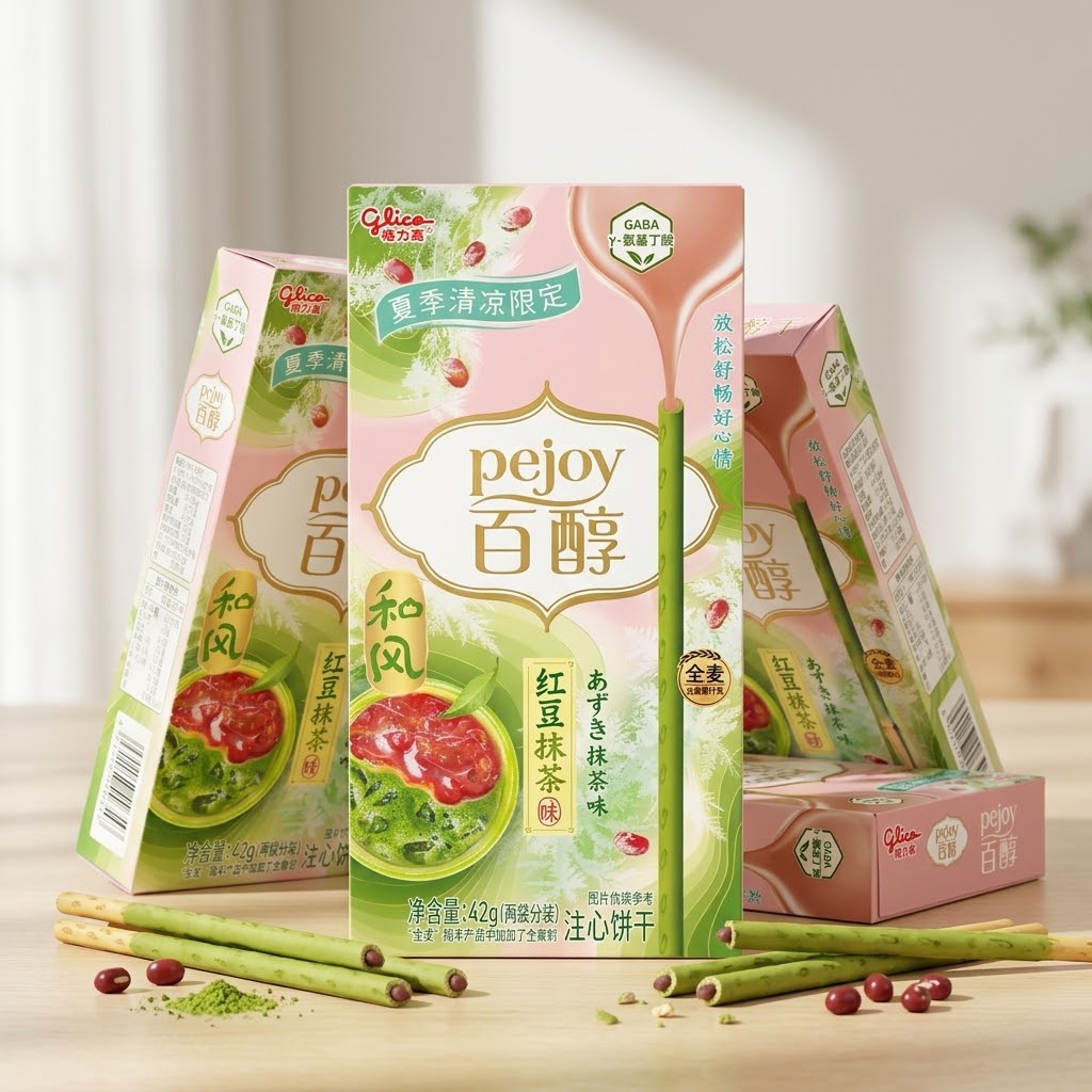 GLICO Pejoy Zephyr Red Bean Matcha Flavor 42g