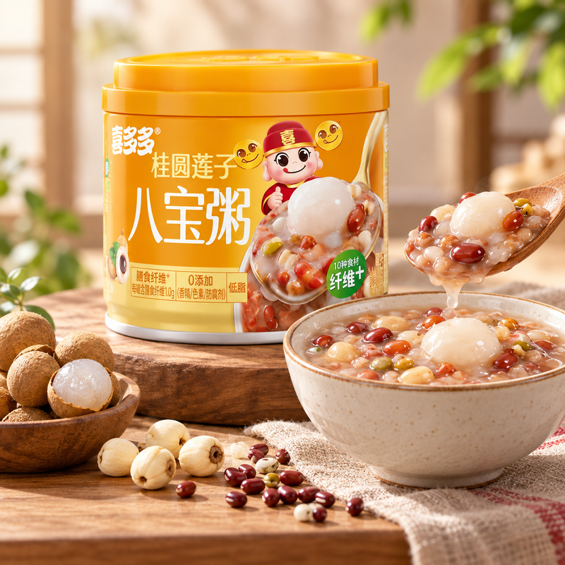 Xiduoduo Longan & Lotus Seed Eight-Treasure Congee (280g)