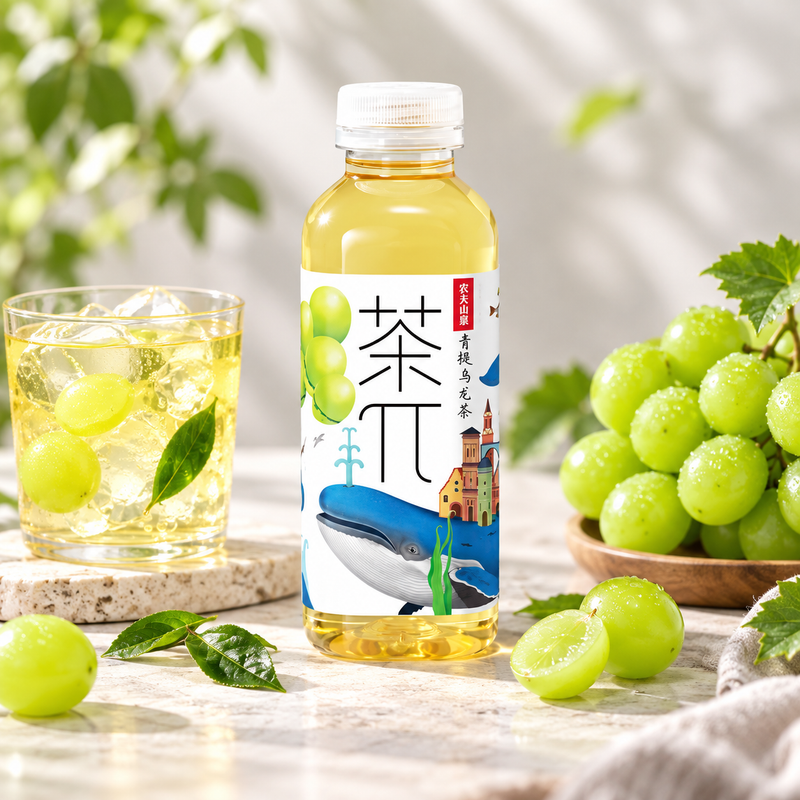 NongFu Cha Pi Green Grape Oolong Tea 500ml