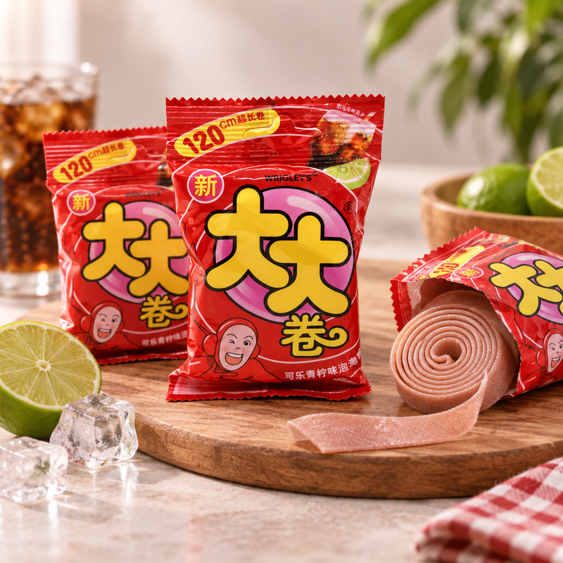 Dadajuan Qieqiele Bubble Gum, Cola & Lime Flavor