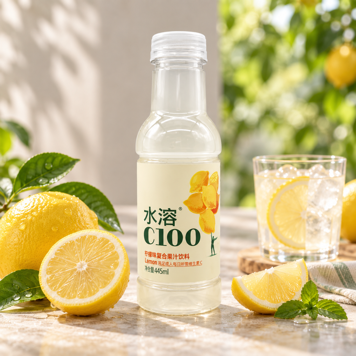 NongFu C100 Lemon Drink 445ml