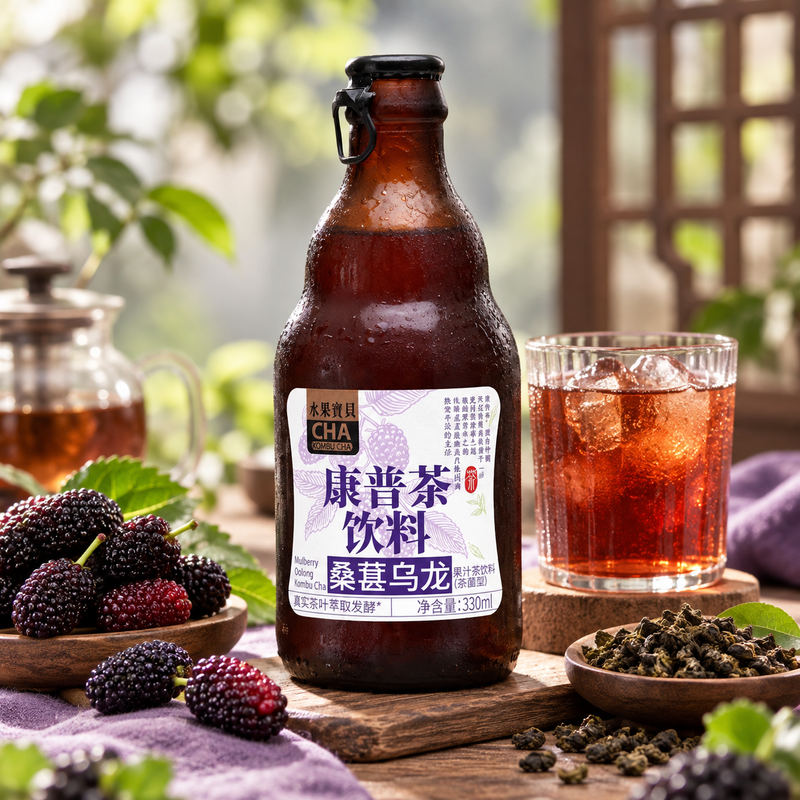 SGBB Kombucha Mulberry Oolong 330ml