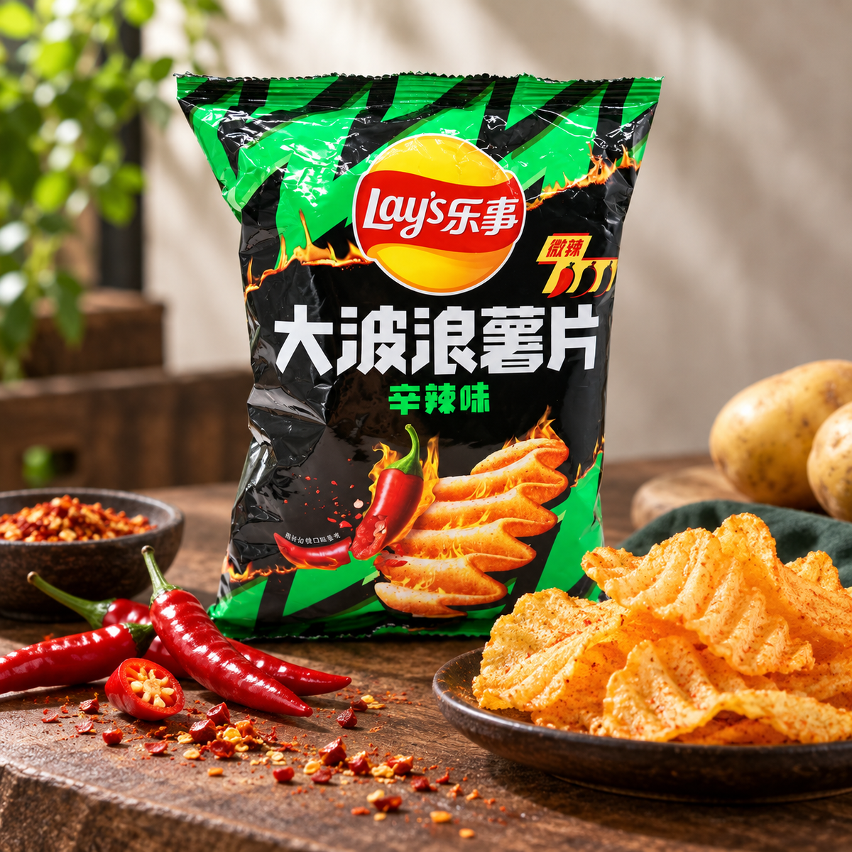 Lay’s Wave Chips, Spicy Flavor (70g)