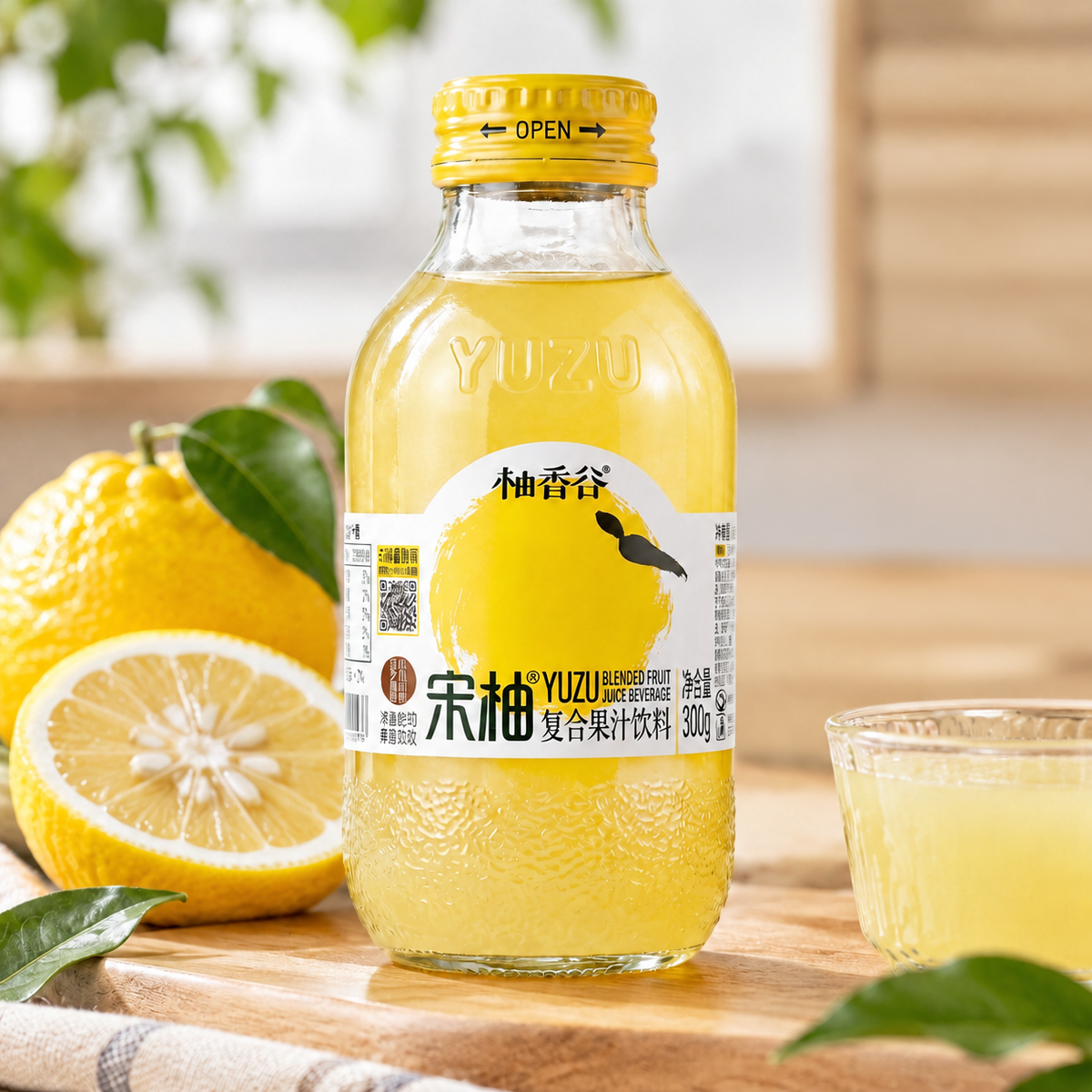 Yuzu Valley Song Pomelo Juice Drink, Yuzu & Changshan Huyou, 300g Bottle