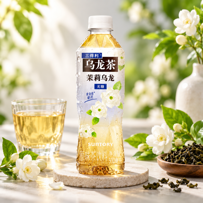 SUNTORY Sugar Free Jasmine Oolong Tea 500ml