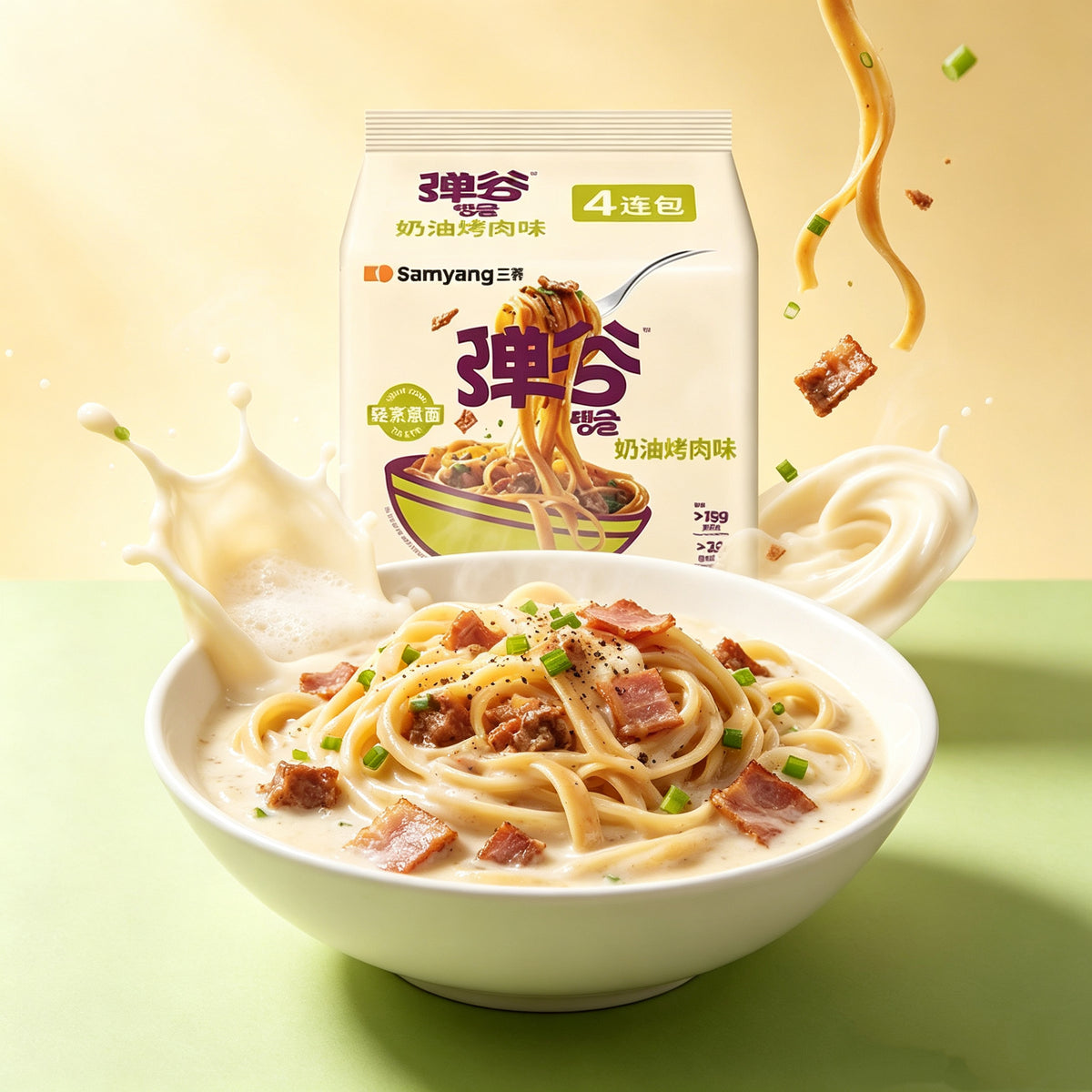 Samyang Tanggu Pasta, Creamy Grilled Meat Flavor