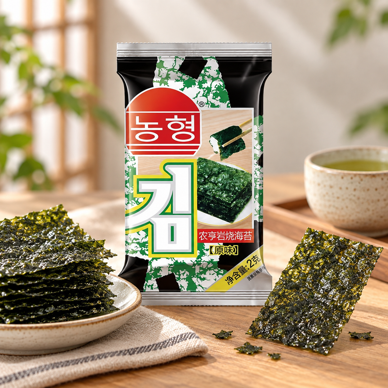 Huanlexixi Roasted Seaweed, Original Flavor (16g)
