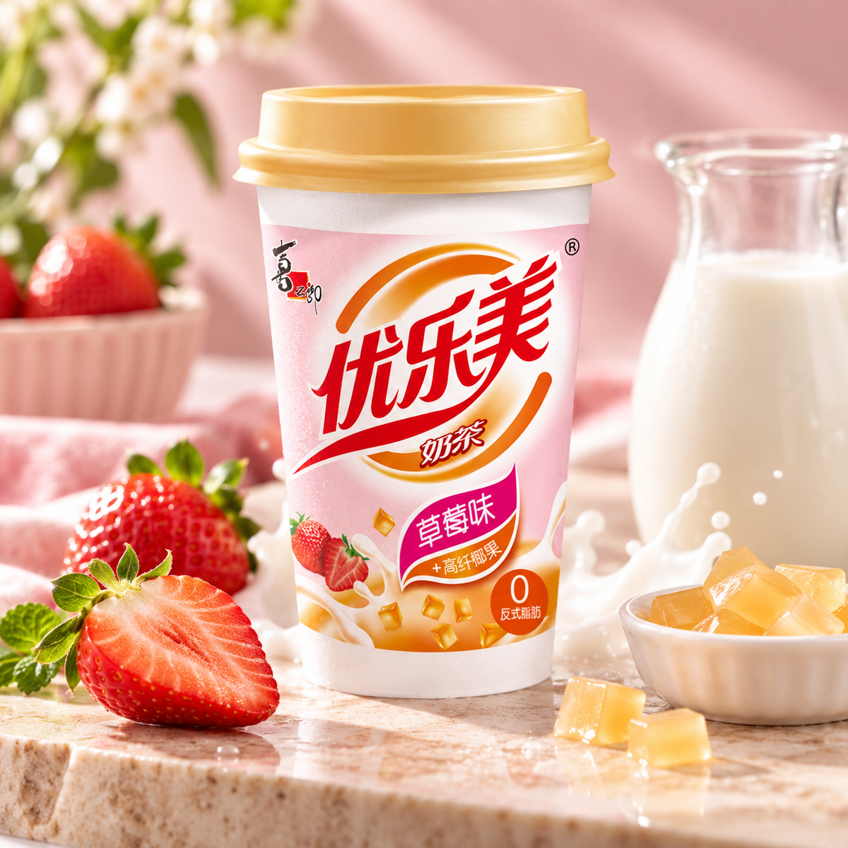 Xizhilang Youlemei Strawberry Milk Tea (75g)