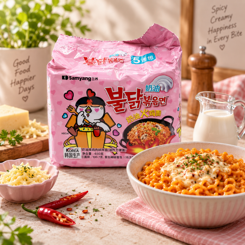 Samyang Buldak Carbonara Hot Chicken Ramen (5 x 130g)