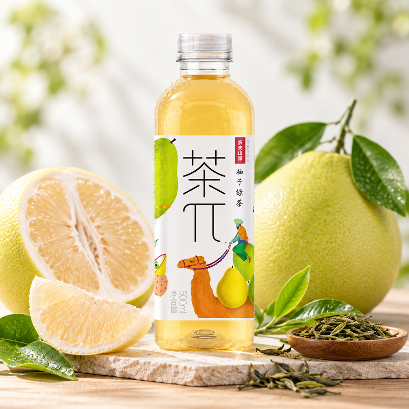 NongFu Cha Pi Grapefruit Green Tea 500ml