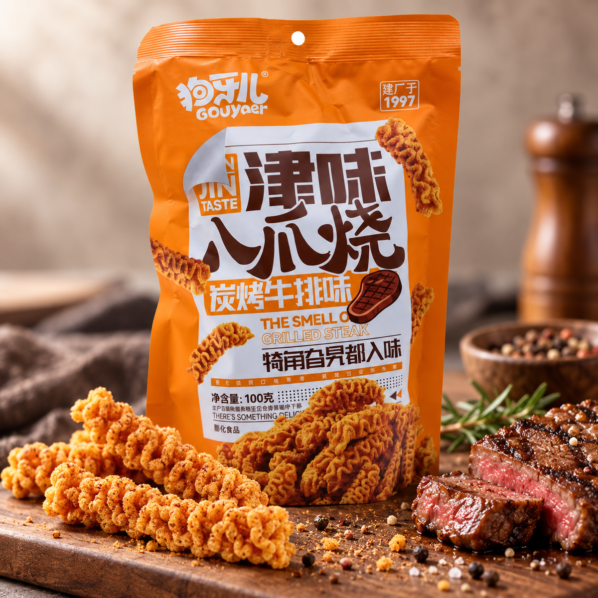 GY Octopus Grilled Roll Charcoal Steak Flavor 188g