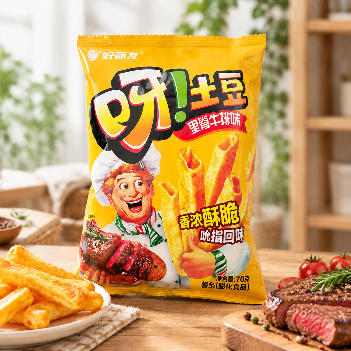 Orion Ya! Potato Sticks Tenderloin Steak Flavor 70g