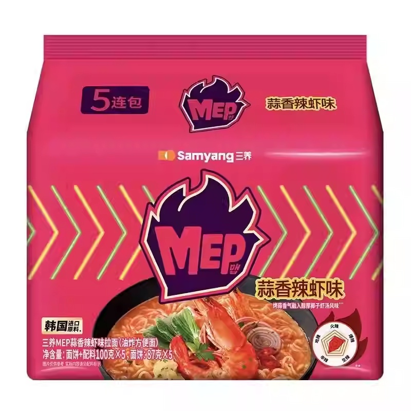 三养MEP拉面蒜香辣虾味 商品图片