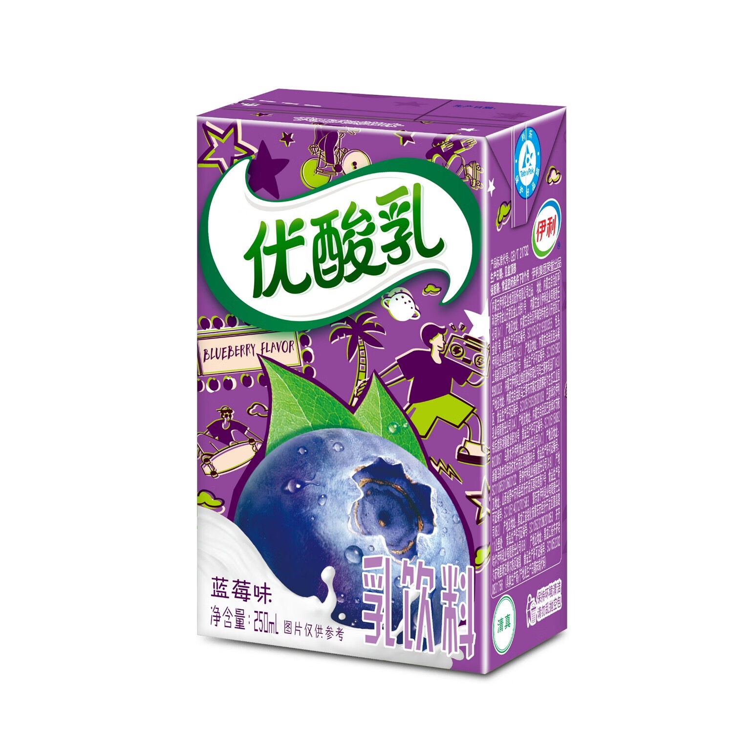 伊利优酸乳蓝莓口味250ml 商品图片