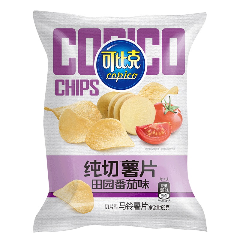 可比克纯切薯片田园番茄味 商品图片