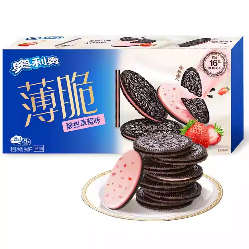 奥利奥薄脆酸甜草莓味 商品图片