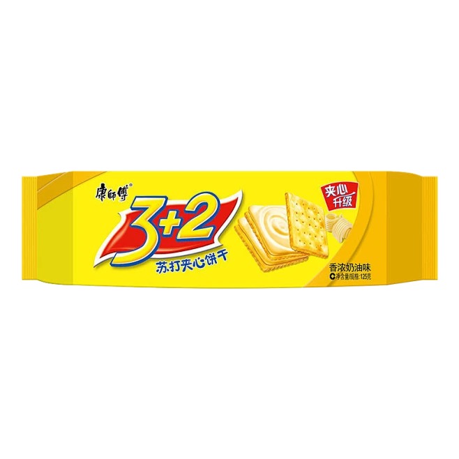 康师傅3+2夹心饼干奶油味 商品图片