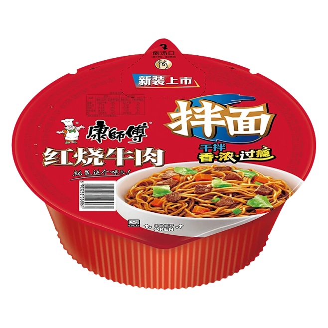 康师傅拌面红烧牛肉110g 商品图片
