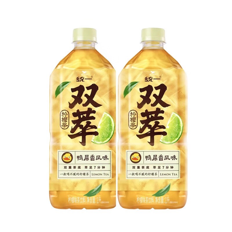 统一双萃柠檬茶鸭屎香风味1L 商品图片