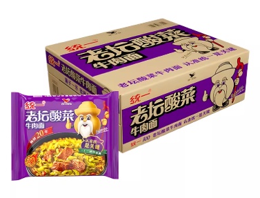 统一面袋装老坛酸菜牛肉面121g 商品图片