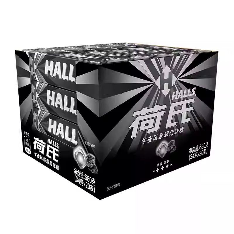 荷氏午夜风暴薄荷味糖34g 商品图片